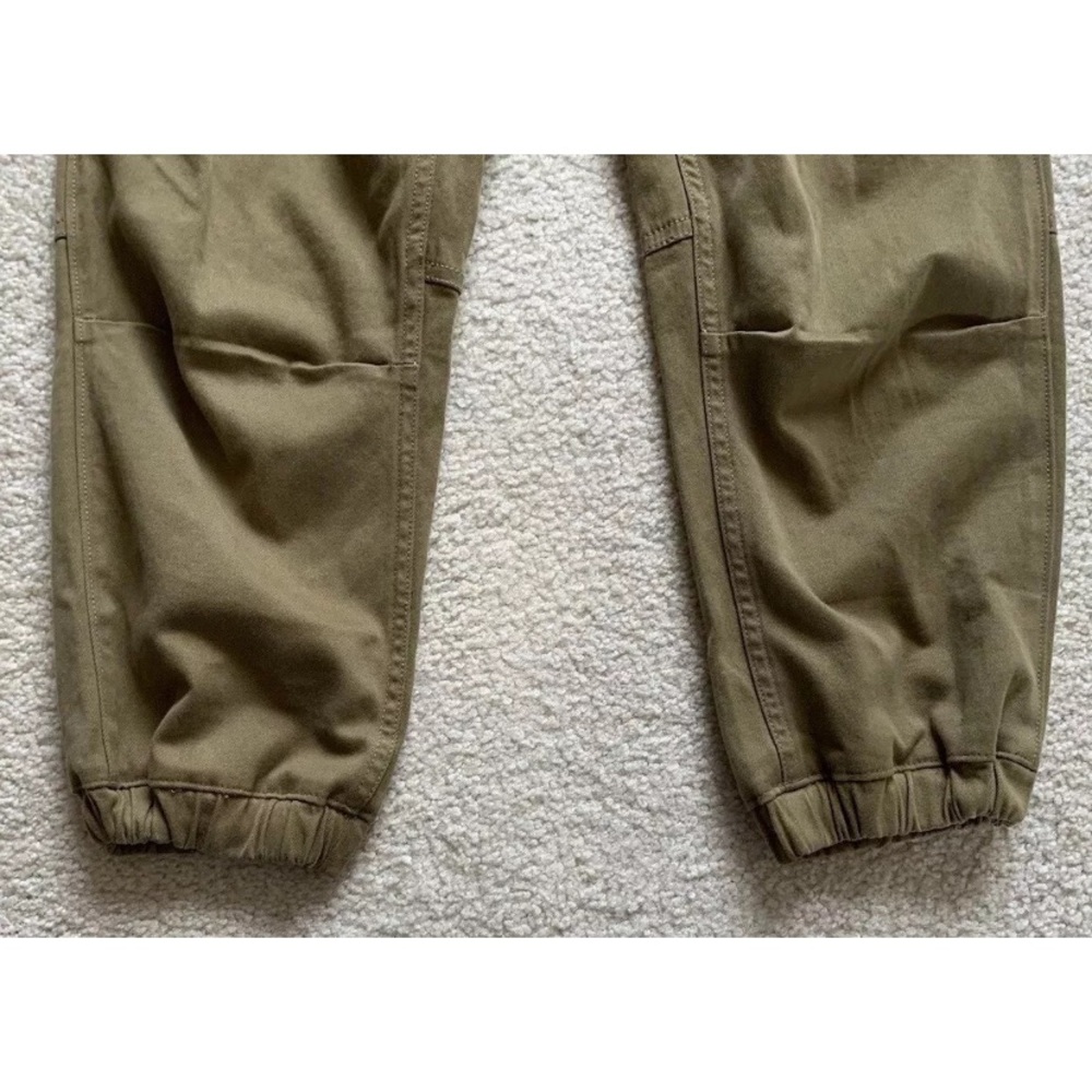 Faherty Crop Twill Utility Joggers Womens 26 Olive Casual Slim Ankle Pants NWT - Picture 6 of 13
